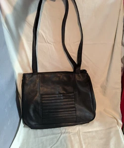 Solid Black Shoulder Purse - Picture 1 of 5