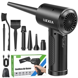Souffleur Air Comprimé 3 Vitesses Souffleur PC - Souffleur Voiture 6000 mAh B... - Photo 1/8