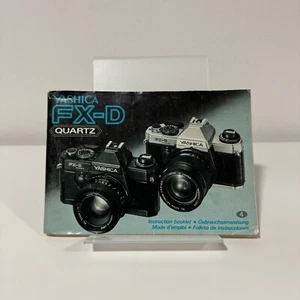 Original Yashica FX-D Quartz Camera Instruction Manual - Picture 1 of 9