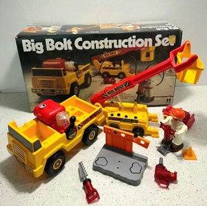 Vintage 1980s Toys Tomy Big Bolt Construction Set Truck - For Parts Incomplete - Bild 1 von 5