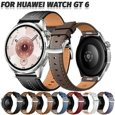 Correa De Reloj Universal Original De Cuero De 22mm Para HUAWEI WATCH GT 6
