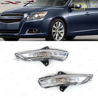 Par de luces intermitentes de espejo retrovisor aptas para Chevrolet Malibu 2012-2017 Foto 1 de 4