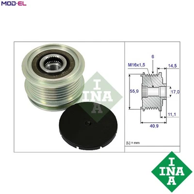 ALTERNATOR FREEWHEEL CLUTCH 535 0012 10 FOR MITSUBISHI SPACE/WAGON OUTLANDER A2 - Image 1 of 4