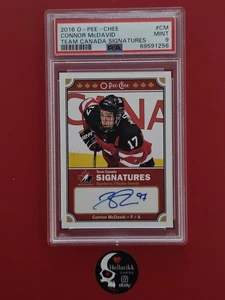2016-17 Connor McDavid Team Canada Signatures Auto #T-CM Oilers Edmonton OPC - Picture 1 of 2