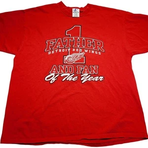 Detroit Red Wings Vintage Father Of The Year T-shirt Mens 2XL Logo Athletic NHL - Picture 1 of 5