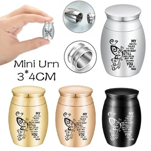 1.57 Inches Small Keepsake Urn for Human Ashes Butterfly Mini Urn Ashes Holder - Picture 1 of 36