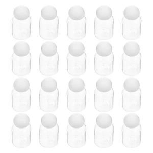 20 Piezas Pequeñas Botellas de Plástico con Tapas Contenedor de Almacenamiento de Loción Frascos Decorativos - Imagen 1 de 12