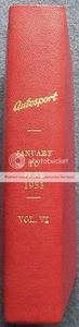 AUTOSPORT Jan to June 1953 BOUND VOL 6 VI Motor Sport Racing Magazines F1 - Picture 1 of 6