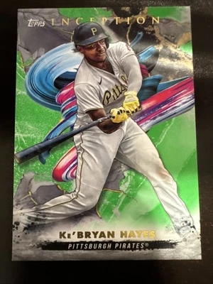 2023 Topps Inception Ke'Bryan Hayes Green PARALLEL Pirates  #100 - Image 1 of 2