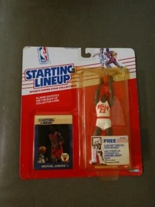 1988 Starting Lineup SLU Michael Jordan Bulls Rookie Figure And Trading Card - Picture 1 of 2