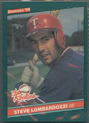 1986 Donruss The Rookies #18 Steve Lombardozzi  Minnesota Twins - Image 1 of 2