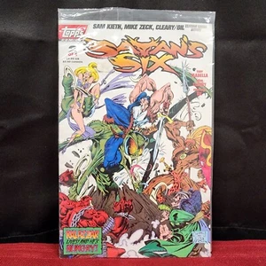 Satan's Six #2 Topps Comic 1993 libro originale sigillato Sam Keith - Foto 1 di 8