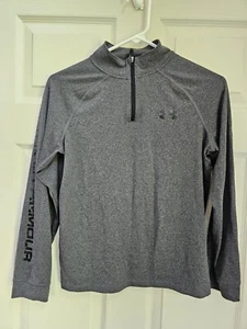 Boy’s Under Armour Gray 1/4 Zip Up - Size Small - Picture 1 of 4