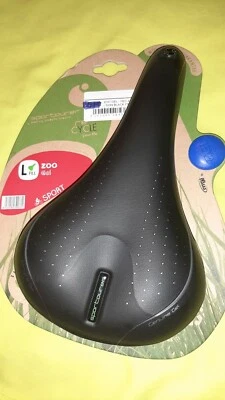 Sillín Sportourer Zoo Gel Flow: asiento de bicicleta negro Foto 1 de 4