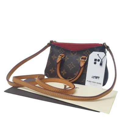 Auténtico Louis Vuitton Nano Pallas Monograma M61254 Genuino Con Factura LE989 Foto 1 de 4