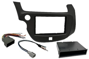 Single or Double ISO DIN Car Stereo Black Dash Kit & Wire Harness Install Bundle - Picture 1 of 1