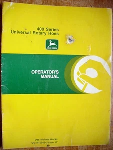 John Deere 400 Series Universal Rotary Hoes - Operator's Manual - Picture 1 of 1