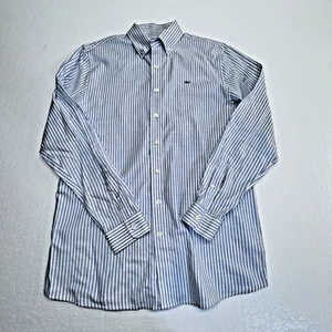 Vineyard Vines The Whale Shirt Blue White Striped Button Down Preppy 18 L Boys - Picture 1 of 6