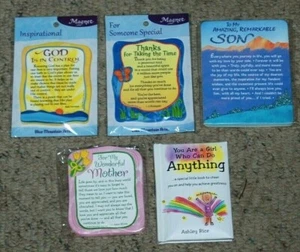Lot 5 NEW Blue Mountain Arts Son Mother TY God is in Control Mini Book & Magnets - Picture 1 of 1