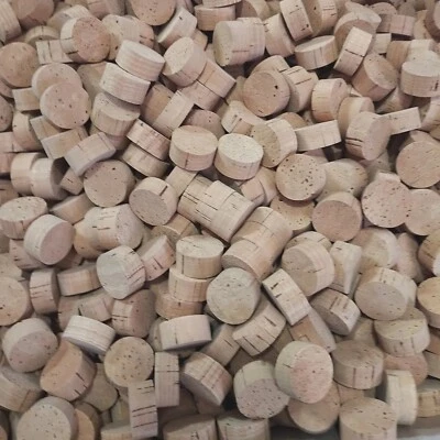 100 CORK RINGS 1.1/8" By 1/2" No Hole ( A Grade ) Portugal Fishing Nice - Image 1 of 4