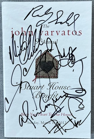 Alice Cooper David Schwimmer Cindy Crawford Dave Matthews Signed Event Program Cover