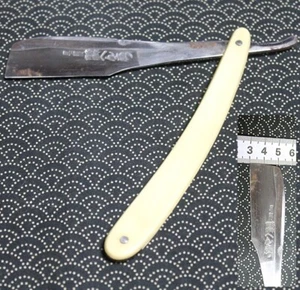 Rare VTG Henkotsu Hinoshita Kaizan Large KAMISORI Japanese Straight Razor Japan - Picture 1 of 12