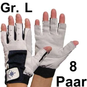 8 x BluePort Roadie Handschuhe Leder Gr. L / 9 fingerlos Rigger Gloves Bühnenbau - Bild 1 von 11