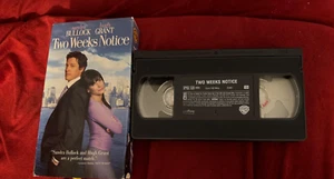 VHS "Two Weeks Notic" Sandra Bullock/Hugh Grant. 2002 Prev. Owned - Picture 1 of 2