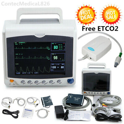 Digital Patient Monitor 6 Parameters Vital Signs Monitor ETCO2 CO2 Capnograph  • 586£