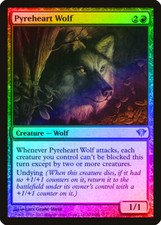 Pyreheart Wolf FOIL Dark Ascension PLD Red Uncommon MAGIC MTG CARD ABUGames