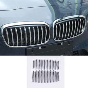 Tira de rejilla de malla de parachoques delantero cromado ABS para BMW Serie 2 Touring 2015-17 - Imagen 1 de 6