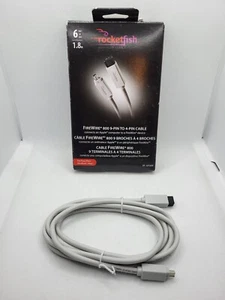 Rocketfish FireWire 800 9-Pin To 4-Pin Cable 6ft RF-AP309 - Picture 1 of 2