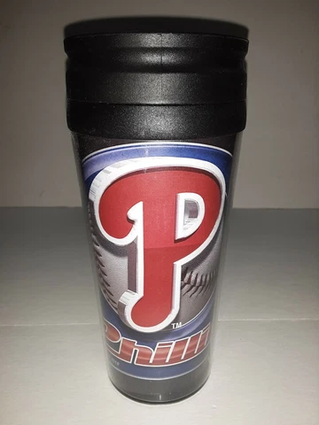 Philadelphia Phillies MLB Hype Logo Travel Tumbler 16 oz Cover