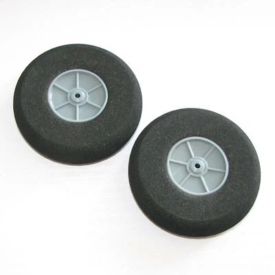D75*Ø3*H20mm EVA Sponge Tire & Plastic Rim wheels X2 RC model plane Landing part - Image 1 of 4