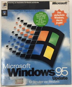 Microsoft Windows 95 Update 3,5" Betriebssystem Deutsch Big Box ✰NEU✰ - Bild 1 von 9