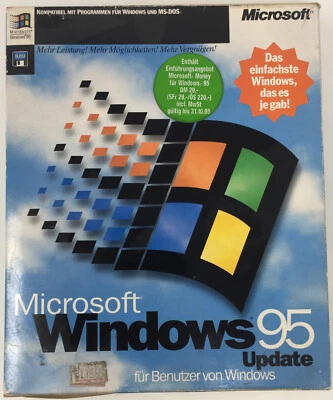 Microsoft Windows 95 Update 3,5" Betriebssystem Deutsch Big Box ✰NEU✰ - Bild 1 von 4