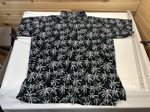 La Leela Shirt Mens 4XL Button Up Short Sleeve Hawaiian Palm Trees Collared - Picture 1 of 5