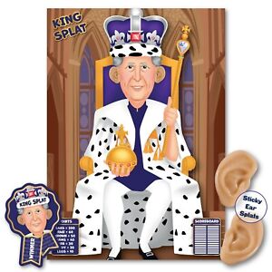 King Splat - King Charles Coronation Party Game | Splat the Ears on Charles