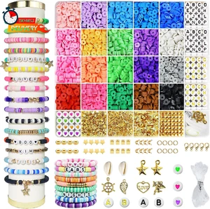 3400 Pcs Clay Beads Bracelet Making Kit, Friendship Bracelet Kit for Jewelry Mak - Picture 1 of 12