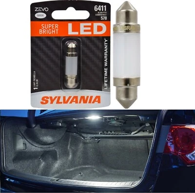 Sylvania ZEVO LED Light 6411 White 6000K One Bulb Trunk Cargo Replace Upgrade - Image 1 of 4