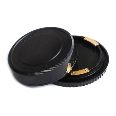 Rear Lens Cap Camera Front Body Cap Dust Cover For Pentax 67 6x7 Plastic Black - Image 1 of 4