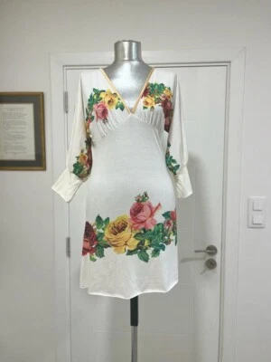 Vintage Paco Chicano By Christian Audigier Dress Size Medium Floral Rare - Image 1 of 4