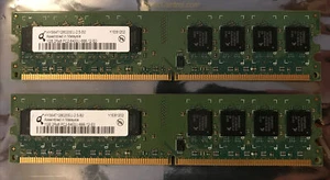 2GB (2 x 1GB) HYS64T128020EU-2.5-B2 PC2-6400U-666-12-E0 2Rx8 RAM Memory Kit - Picture 1 of 2