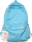 Eagerrich Aesthetic Backpack Cute Kawaii School Supplies Laptop Blue 