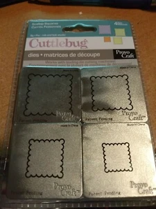 CUTTLEBUG PROVOCRAFT DIES SCALLOP. SQUARES NEW 37-1218 - Picture 1 of 2
