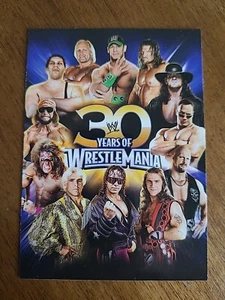 WWE 2014 TOPPS 30 YEARS OF WRESTLEMANIA PROMO CARD Fresh Pull Near Mint - Picture 1 of 2