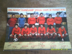 BRETAGNE EN AVANT DE GUINGAMP COUPE DE FRANCE 1976 BELLE PHOTO - Imagen 1 de 1