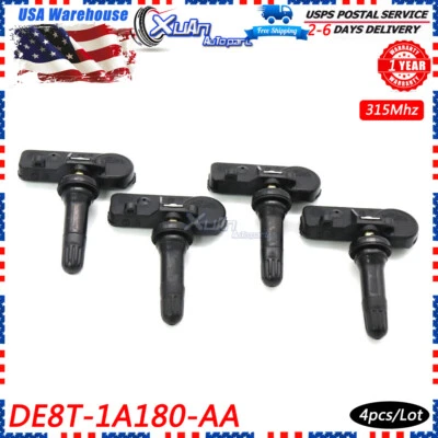 For Ford Motorcraft 315Mhz 4Pcs 9L3Z1A189A TPMS Tire Pressure Monitoring Sensor  - Image 1 of 4