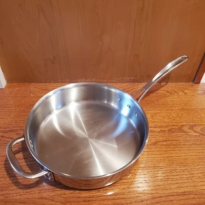 Calphalon Stainless Steel 3 Qt 10" Skillet Saute Fry Pan - Image 1 of 4