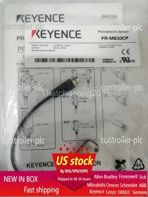 1pcs NEW KEYENCE PR-MB30CP Mini-Slim Reflective Photoelectric Sensor - Image 1 of 4